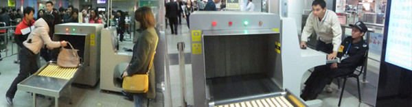 معدات الأمن في الأماكن العامة بالمطارات X Ray Bag Scanner With Tunnel Size of 1000mm x 1000mm